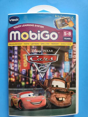 VTECH MOBIGO DISNEY PIXAR CARS 2 TOUCH LEARNING SYSTEM GAME CARTRIDGE AGE 5-8 - Image 1 of 4