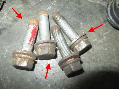 AUDI  S3 TT 8S RS RS3 8V OEM CALIPER FRONT HUB BOLT X2 OEM ORIGINAL 32k miles - Image 1 of 4