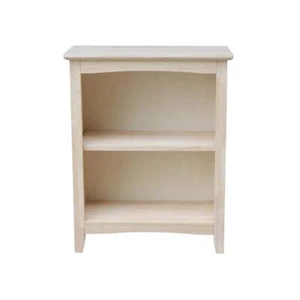 International Concepts Bookcase 30" x 24" x 12.3" Wood Closed Back Unfinished - Picture 1 of 10