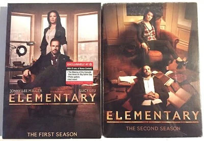 ELEMENTARY~ Seasons 1 & 2 ~DVD~2013~WIDESCREEN~13 Discs~Paramount & CBS~Sealed - Image 1 of 4