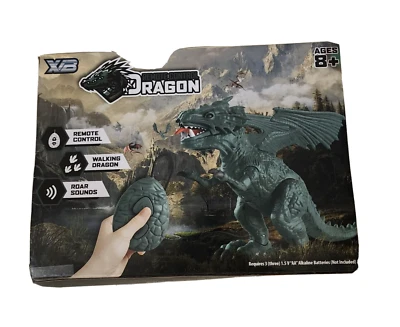 X/B Dragon Wired Fossil Remote Control Walking Dragon Roar Sounds  USA Seller - Image 1 of 4