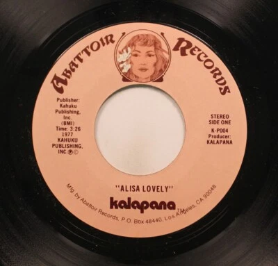 Jazz Funk Nm! 45 Kalapana - Alisa Lovely / Mana On Abattoir - Изображение 1 из 2