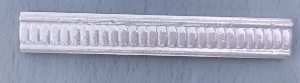 12 pz Listello Cordone Rosa 3x20cm rivestimento bagno cucina decoro ceramica ABK - Immagine 1 di 1