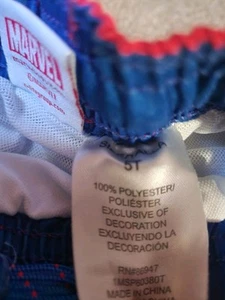 5T Boys Spiderman Swim Trunks NEW - Picture 1 of 2