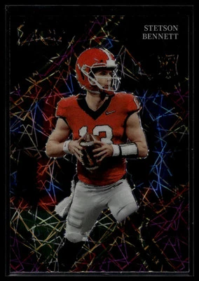 2023 Select Draft Picks #125 Stetson Bennett IV Purple Lazer Prizm Rookie - Image 1 of 2