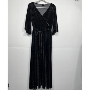 Soft Surroundings Damen Samtkleid mit Glockenärmeln / Größe M  - Bild 1 von 12