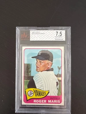 1965 Topps roger Maris 155 Bvg 7.5 Yankees - Image 1 of 2