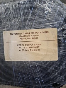 Akron SS Lace V Guide Belt TM120-RT 117"x3" - Picture 1 of 2