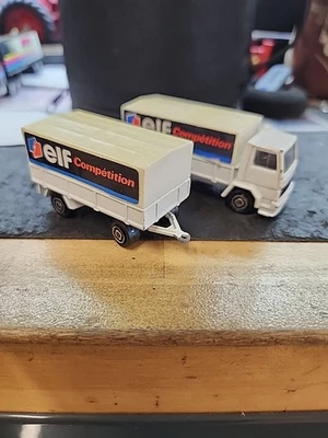 Majorette Ford Truck Elf servicio de carga con remolque 1/100 1/64 Foto 1 de 4