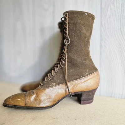 Antique Victorian Sorosis Boots Lace Up  - Image 1 of 4