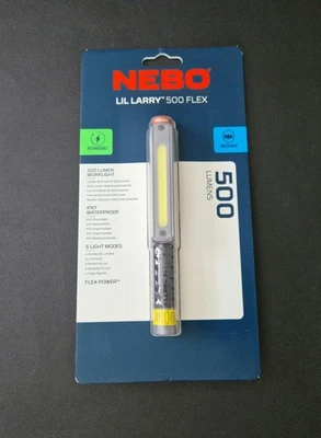 Nebo Larry 500 Flex Wiederaufladbare LED Taschenlampe Storm Grey 500lm