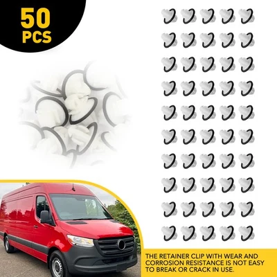 50pcs Panel Side Molding Clip for 2019-22 Mercedes Benz Sprinter 2500 1500 3500 - Image 1 of 4