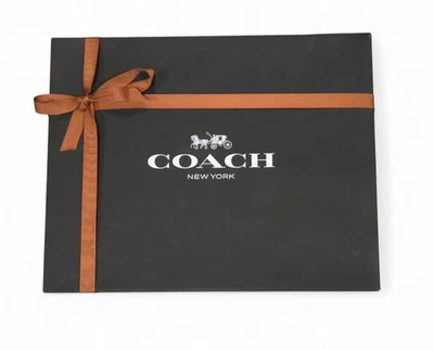 Caja de regalo vacía Coach New York 20"x15"x 6" X-Large Box con cinta de cobre Foto 1 de 4