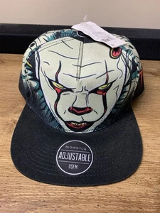 Pennywise IT Filmmütze Bioworld Druckknopflasche Stephen King verstellbar OSFM neu mit Etikett - Bild 1 von 9