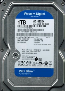 Western Digital Blue Series Hard Drive 7200rpm WD10EZEX - Picture 1 of 2