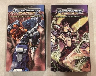 Transformers Energon - Battle For Energon & Return Of Megatron 2004 VHS Tapes - Image 1 of 4