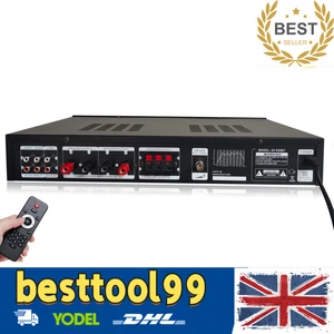 Amplificador de Potencia Digital 600W Bluetooth Estéreo HiFi Audio 5CH USB FM Coche Hogar - Imagen 1 de 10