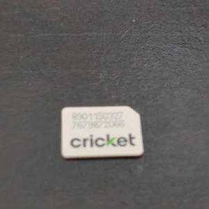 Cricket SIM Card / No credits / Activation bypass only / (1) - Picture 1 of 3