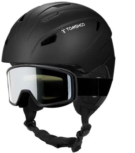 2-Ski Helmet And Goggles Set Snowboard Helmet Glasses Suitable For Men Women And - Picture 1 of 3
