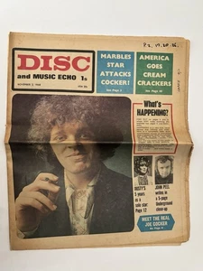 The Real Joe Coker Original Vintage Newspaper Circa November 2nd 1968 - Picture 1 of 13