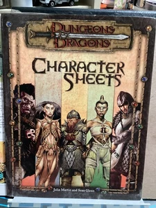 D&D ACCESSORY CHARACTER SHEETS SEALED TSR11642 + BONUS SHEET - Picture 1 of 5