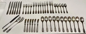 Vintage CHRISTOFLE Vendome Arcantia Muschel Silber Teller Besteck Konvolut 45 Teile - Bild 1 von 20