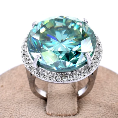 RARO Anillo Solitario Diamante Azul 10.45 Ct, Regalo para Boda-Sin Tarifa. Foto 1 de 4