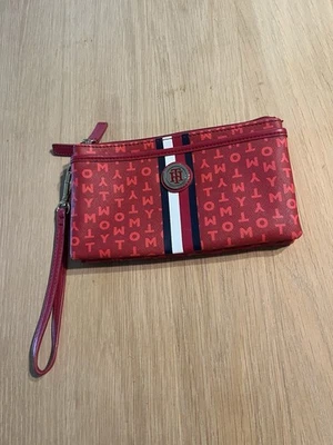 Tommy Hilfiger Red Wristlet Wallet - Double Zipper Compartment - Image 1 of 4