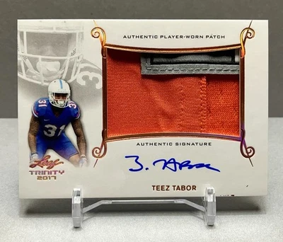 2017 TEEZ TABOR Leaf Trinity Bronze Authentic Signature Patch # PA-TT1 - Image 1 of 4