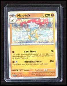 Marowak 105/165 SV: Scarlet & Violet 151 Rare Holo Pokemon TCG CB-2-3-E-9 - Imagen 1 de 7