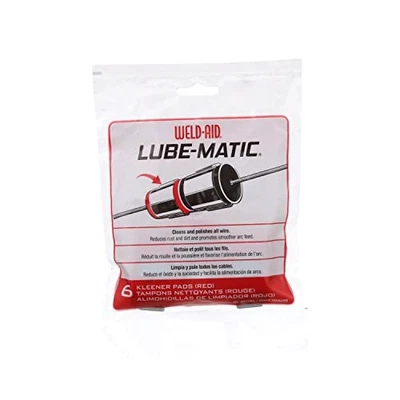 Weld-Aid-7061 Lube-Matic Wire Kleener Pad, Red (Pack of 6) - Image 1 of 4