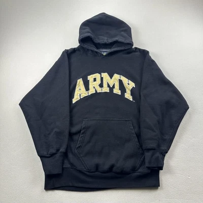 Vintage Army Hoodie Sweatshirt Mens Small Black Knights US Military West Point - Image 1 of 4