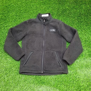 North-Face Fleece Zip Jacket Boys Large 17x24 Black - Picture 1 of 17