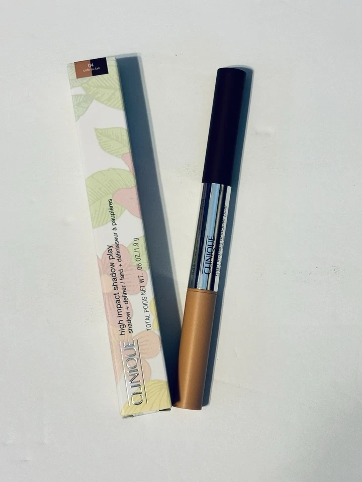 Clinique High Impact Shadow Play 04 Café au Lait .06 oz Eye Shadow Definer NIB - Image 1 of 4