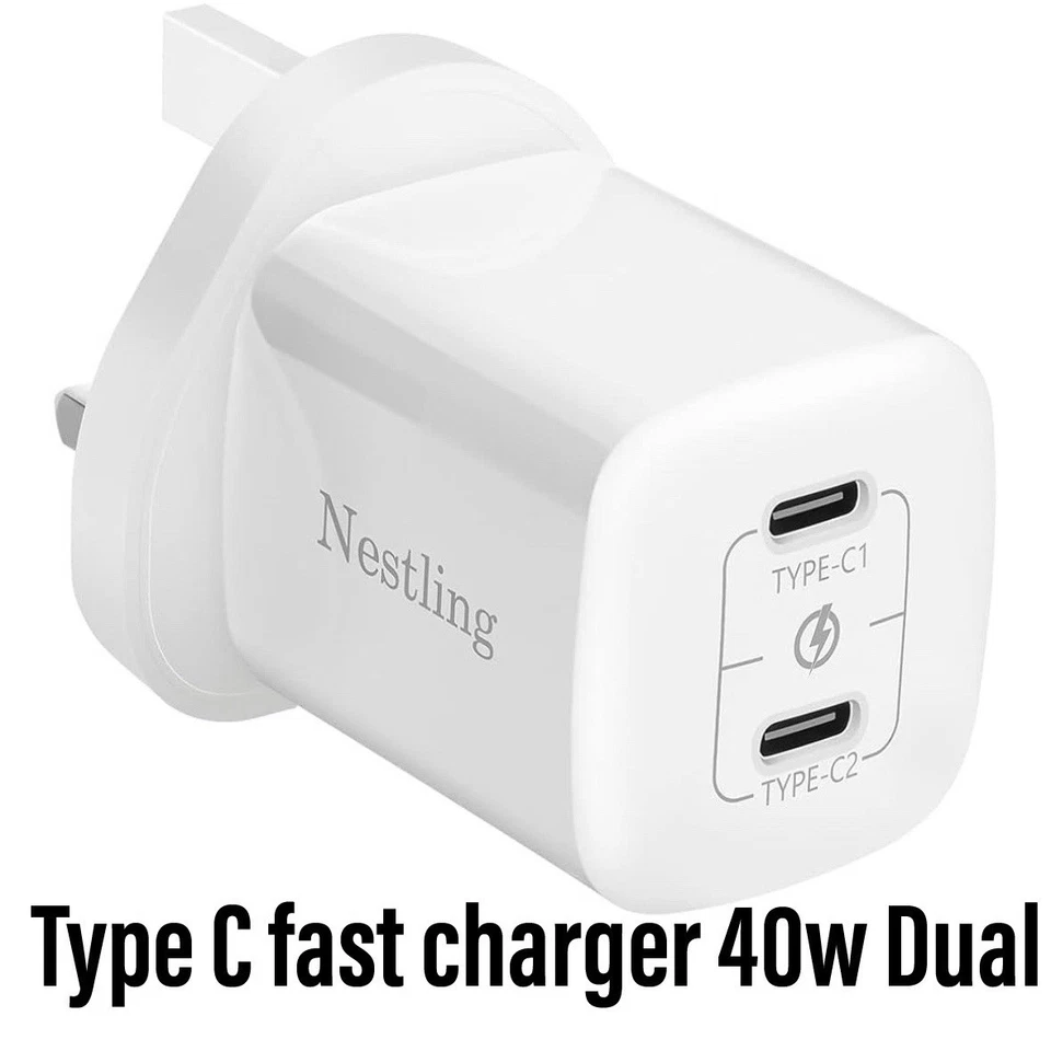 20W USB-C PD Charger Adapter | Fast Charging Cable for Mobiles & USB-C Devices - Image 1 of 1