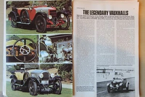 Original OLD MOTOR 1979 magazine article: HISTORIC VAUXHALL ROYALE 30/98 KN 1911 - Picture 1 of 1