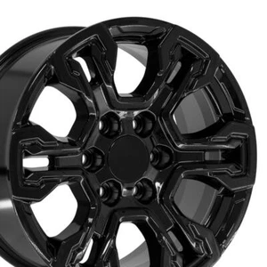 18" Gloss Black 14089 Wheel +26ET Fits Chevy Silverado Tahoe Suburban - Picture 1 of 5