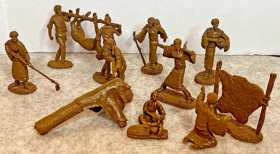 Barzso Reediciones Campamento Nativo Americano - 54mm Resina Juguete Soldados Foto 1 de 1