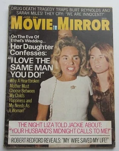 1973 Movie Mirror Magazine June Vintage Ethel Kennedy Celebrity Gossip 1960s Fn - Picture 1 of 2
