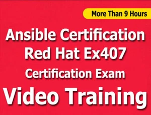 Cappello Rosso Learn Ansible Certificazione Ex407 EXAM Video Formazione Tutorial 9+ Ore - Foto 1 di 1