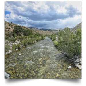 Póster cuadrado satinado "West Walker River" - Imagen 1 de 4