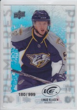 2010-11 UD ICE LINUS KLASEN RC 180/999 #82 Ice Premiere Rookie Upper Deck Preds