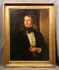19th Century American Portrait of a Young Wealthy Man - Picture 1 of 10