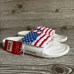 Hey Dude Mens Phoenix American Flag Slides/Sandals Multiple Sizes NEW - Picture 1 of 11