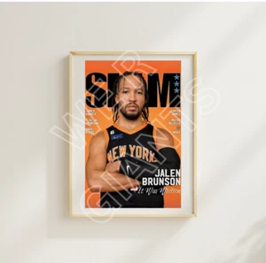 Impresión artística de Jalen Brunson 11x17 (NYC, New York Knicks, NBA, aspecto de revista) - Imagen 1 de 2