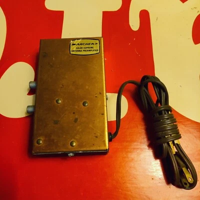 Archer Radio Shack MPN 15-1133 75 Ohm UHF VHF FM Amplifier For 2 Sets, Vintage - Image 1 of 3