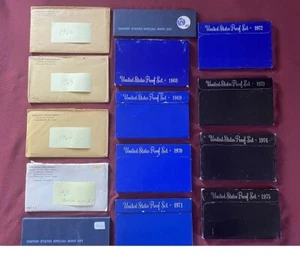 United States Mint Proof Sets 39 consecutive dates 1962 thru 2000 - Picture 1 of 3