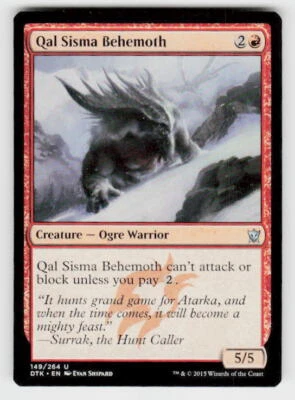 Dragons of Tarkir #149 Qal Sisma Behemoth - Image 1 of 2