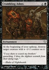 EVENTIDE -FOIL CRUMBLING ASHES - light play / NRMINT - FREE SHIPPING