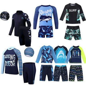 US Boys Kids Swimsuit Toddlers Rash Guard UPS 50+ Bathing Suit Swimwear Outfits - Picture 1 of 94